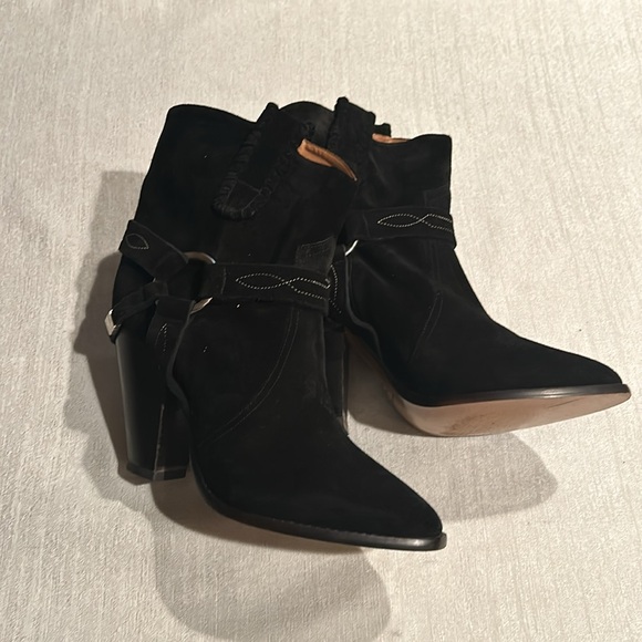 Isabel Marant Rawson Buckle Ankle Heels - Picture 2 of 9
